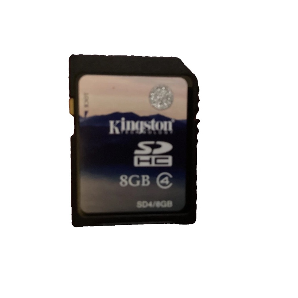 Kingston SDHC 8GB Memory Card - Black and Blue